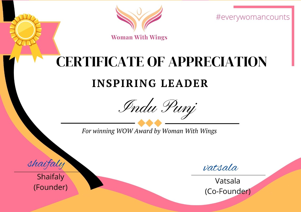 Inspiring Leader - Women with Wings